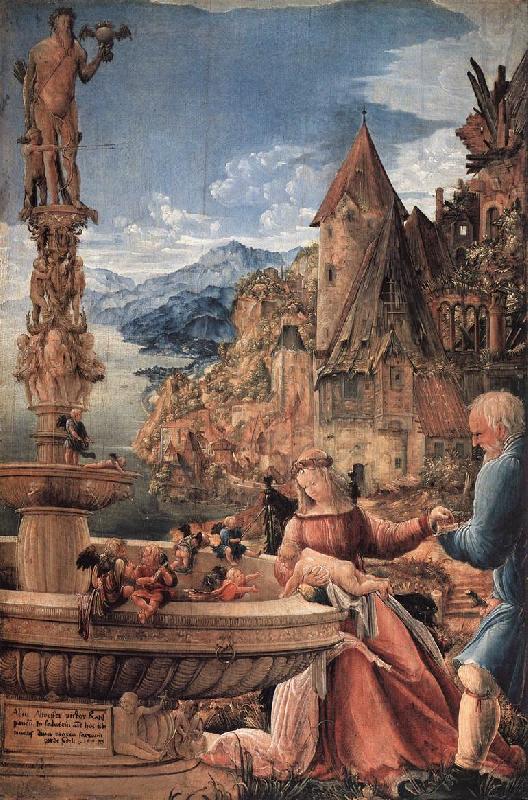 ALTDORFER, Albrecht Rest on the Flight into Egypt oil painting picture